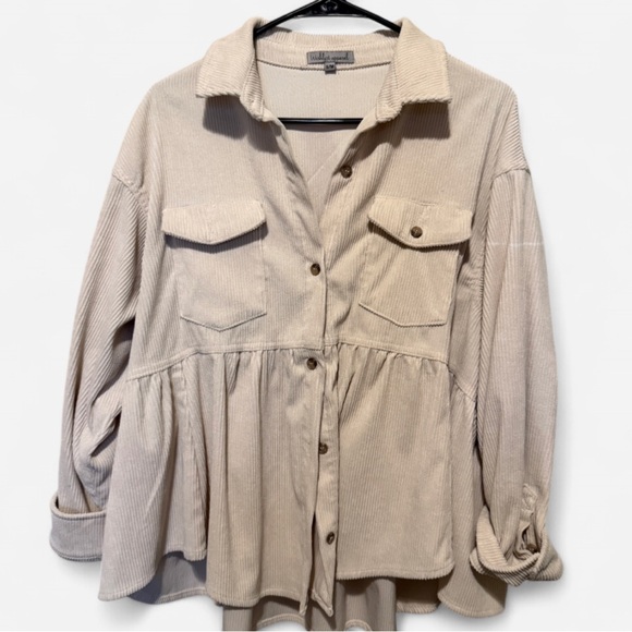 Wishlist Apparel Tops - Corduroy Button-Up Shirt